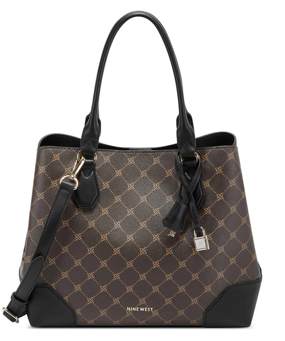 Brooklyn Jet Set Carryall-Brown/Black
