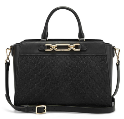 Juliette Jet Set Satchel-Black Logo