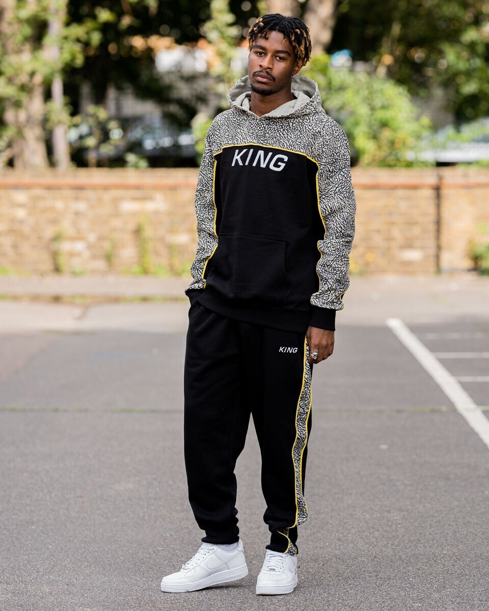 Tennyson Tracksuit Bottoms-Blk/Elep