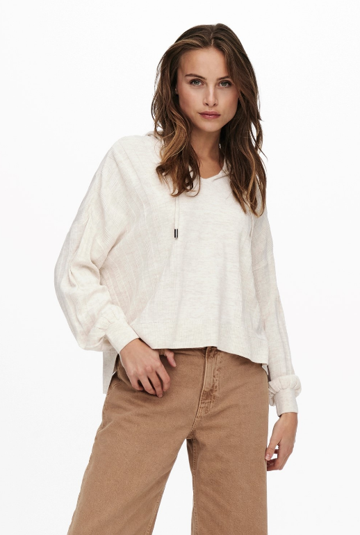 Tessa Hooded Pullover-Pumice Stone