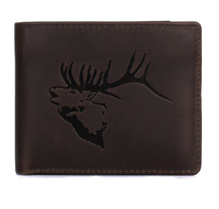 71403 Men&#39;s Elk Wallet-Brown