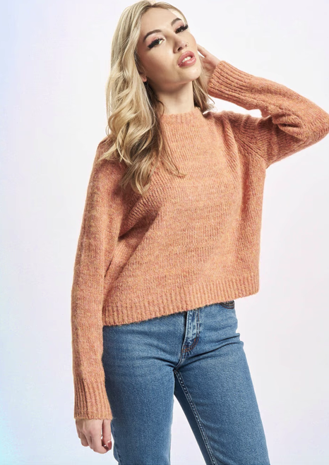 Celina Knit Pullover- Burnt Sienna