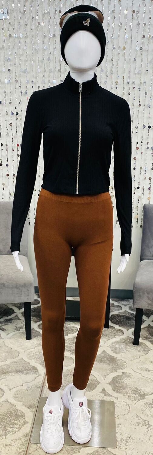 BHL-02 Bamboo Leggings-Cinnamon