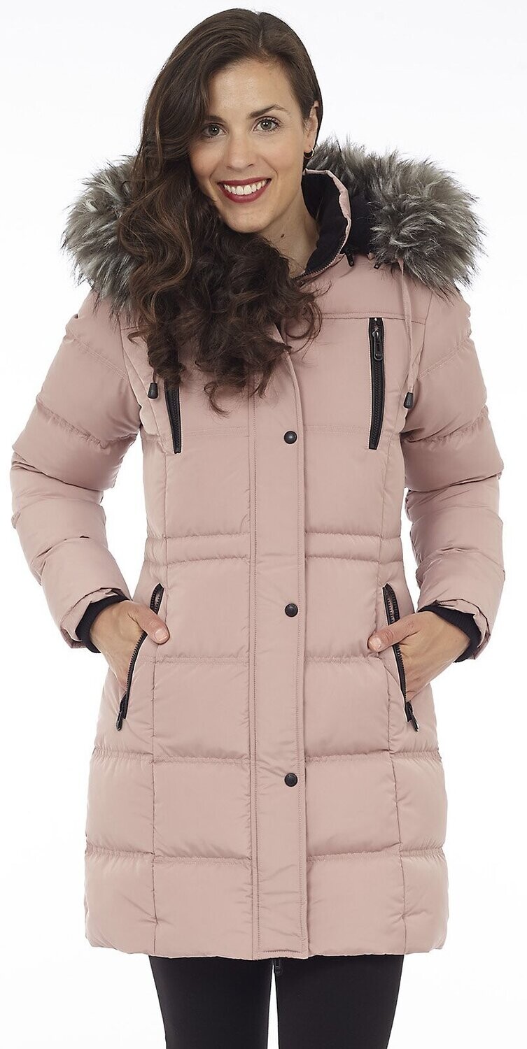 Puffer Coat W/Hood-Rose Pink