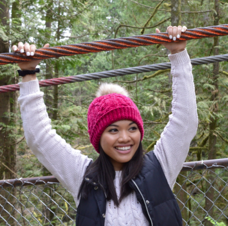 Hat Cable Knit Raspberry Chenille