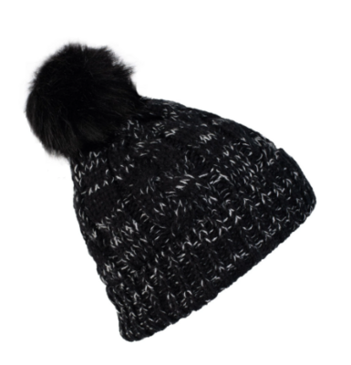 Hat Chunky Yarn-Heather Black