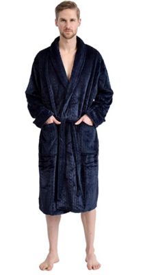 Men's Bathrobe - Navy