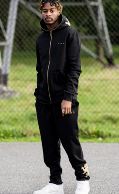 Prestige Tracksuit Bottom-Black