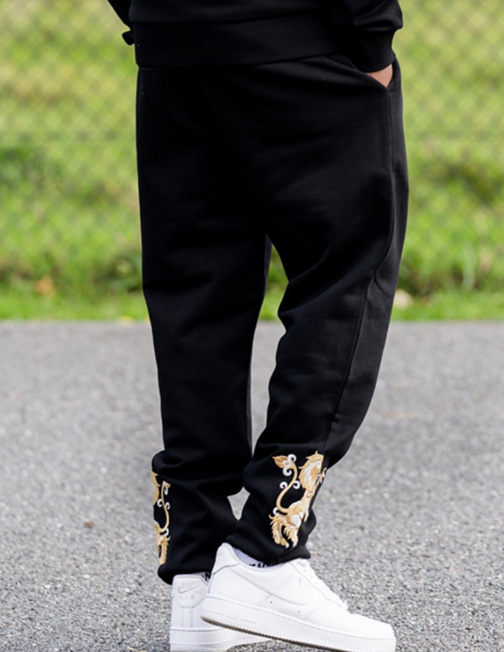 Prestige Tracksuit Bottom-Black