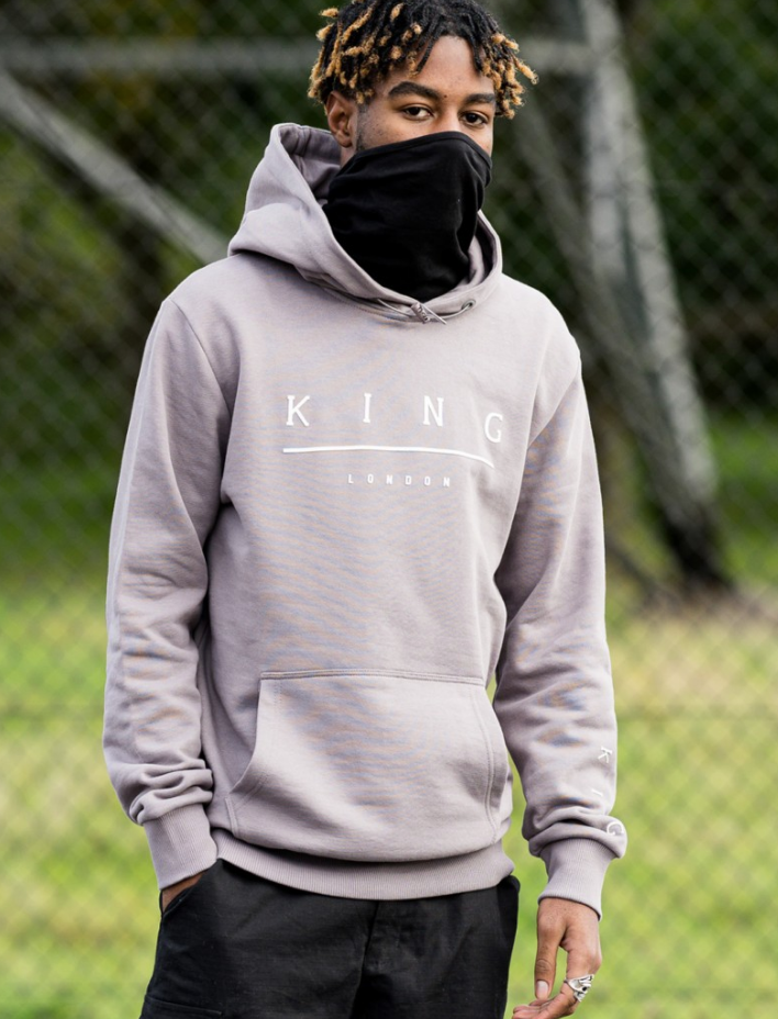 staple Mask Hoodie-Stone