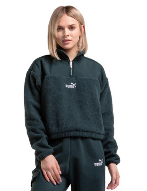 Puma Power Winterized Half Zip Crew-Green
