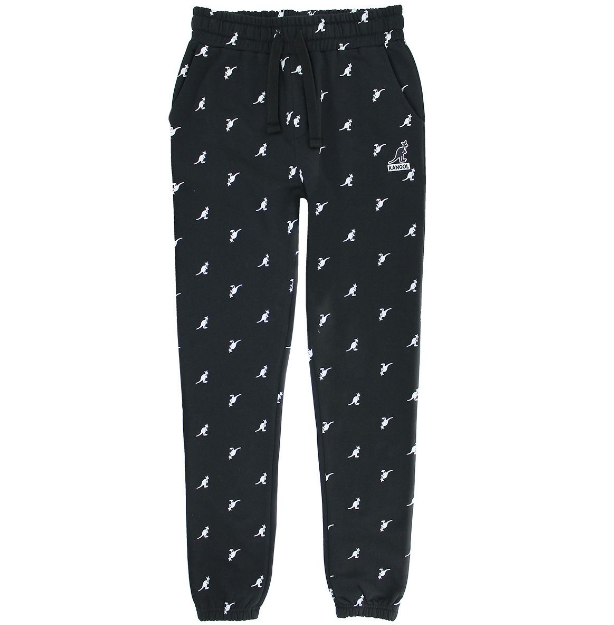 K8252 Printed Jogger Pant-Black