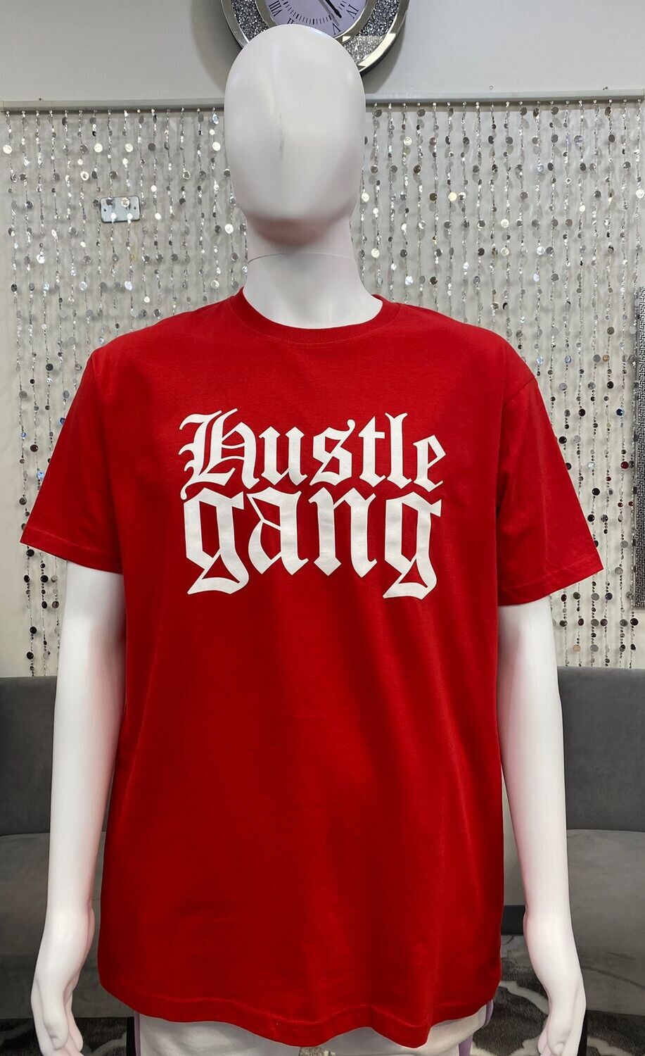 HG2180702 Men&#39;s S/S Crew Tee-Red