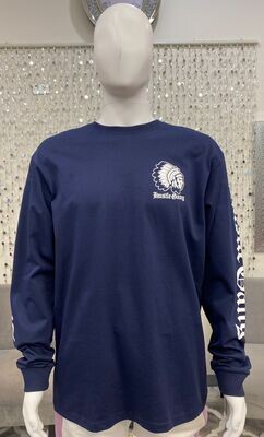 HG2180104 Men&#39;s L/S Tee- Navy