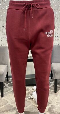 HG2180601 Men&#39;s Knit Sweatpants-Burgundy