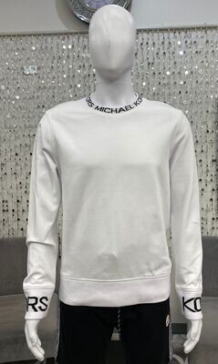 CF150595MF Kors Tape L/S Crew-White