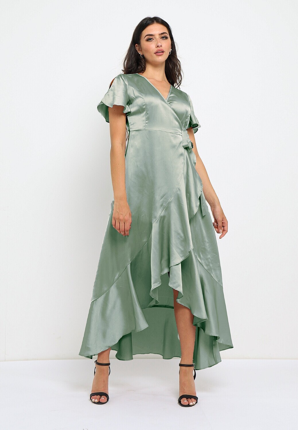 M027136 Tamango Dress-Sage Green