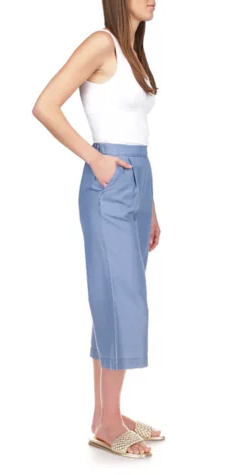 MS2309Z9 Tencel Culotte-Light Cadet Wash