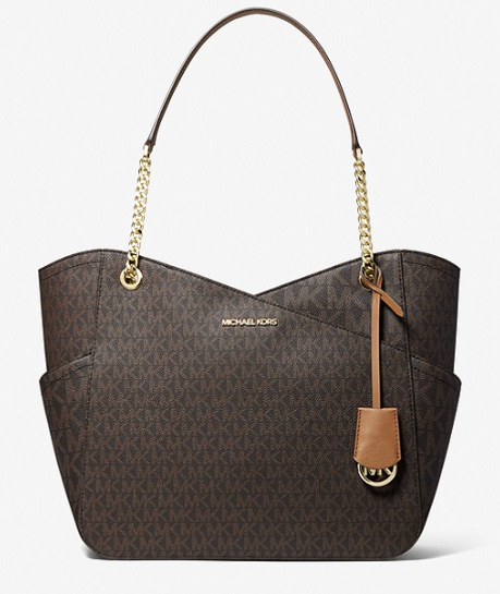35F1GTVT3B Jet Set Shoulder Tote-Brown