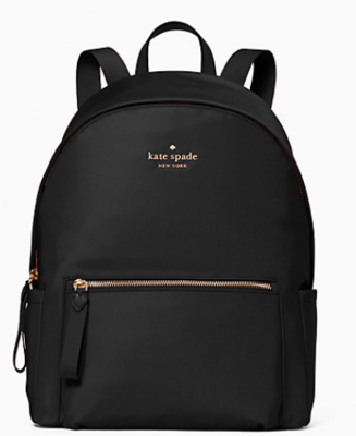 Chelsea Nylon Backpack-Black