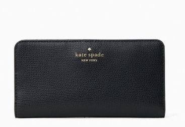 Darcy Leather Slim Bifold-Black