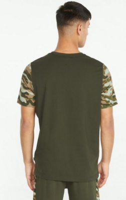 84855970 Puma Camo Tee-Forest Green