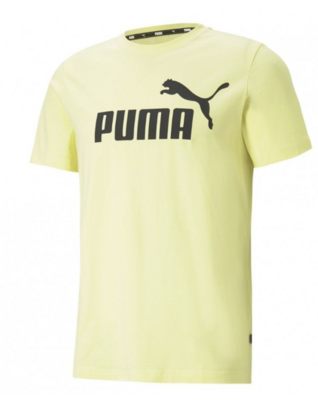 586667 Puma Logo Tee-Light Yellow