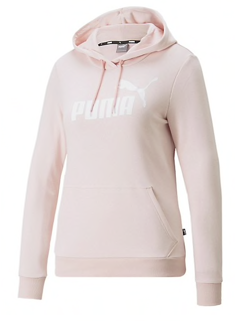 586797 Puma Logo Hoodie-Chalk Pink