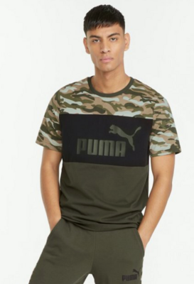 84855970 Puma Camo Tee-Forest Green