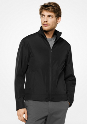 CB92249EA1 MK Woven Bomber-Black