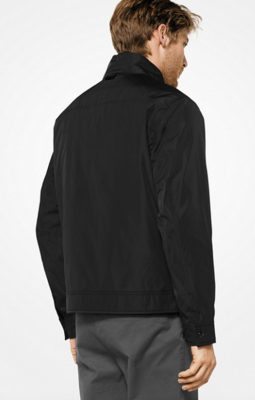 CB92249EA1 MK Woven Bomber-Black