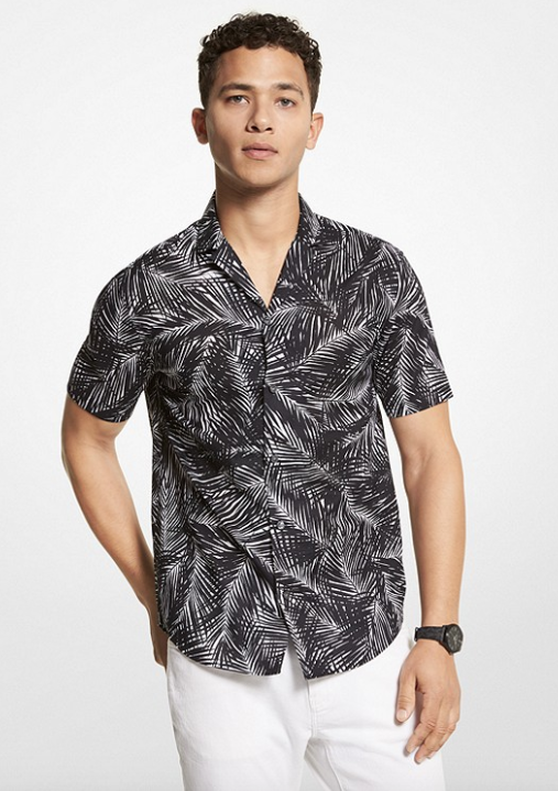 CS2400R5 MK Palm Cotton Shirt-Midnight
