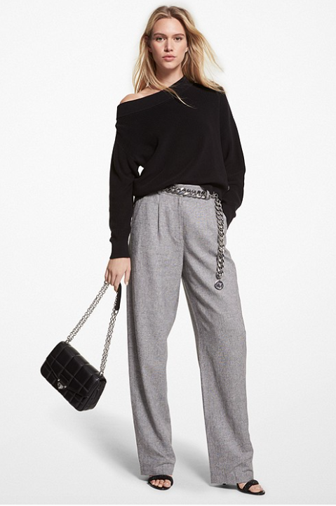 MS260B0DZD MK Off Shoulder Top-Black