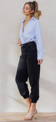 EP1944 Buss Jogger Jeans-Black