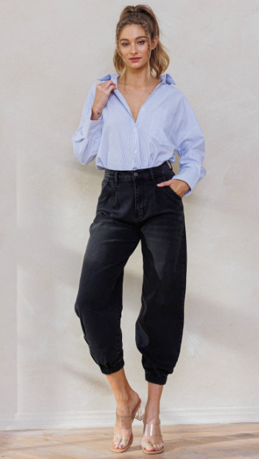 EP1944 Buss Jogger Jeans-Black