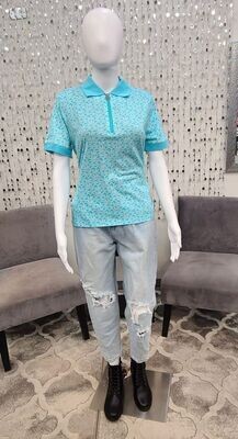 MU2501K6 MK Zip JQD Polo-Turquoise