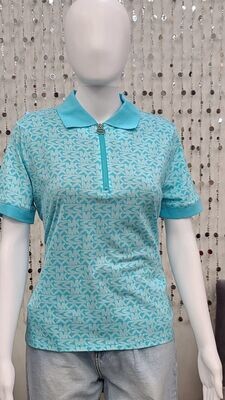 MU2501K6 MK Zip JQD Polo-Turquoise