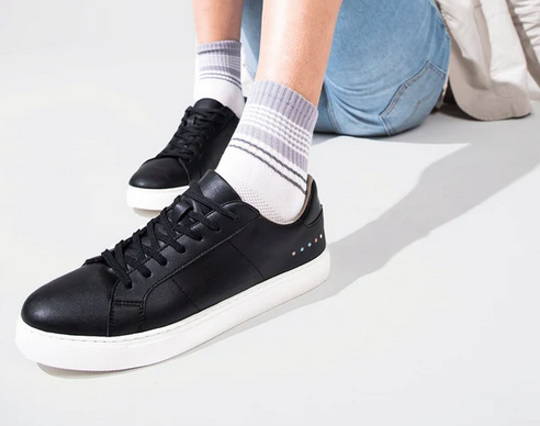 K!BO Adam Leather Sneakers-Black