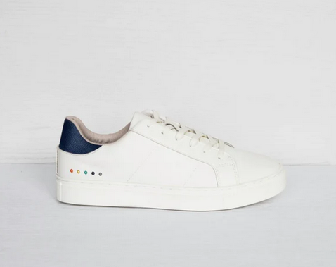 K!BO Avril Leather Sneakers-White/Navy