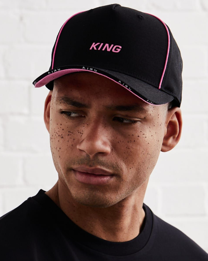 Stepney Curved Peak Cap-Black