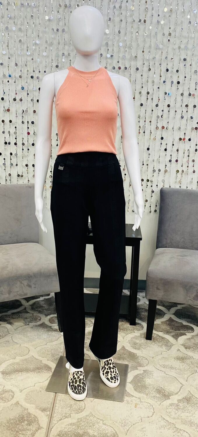 Liette Pull On Pants-Black