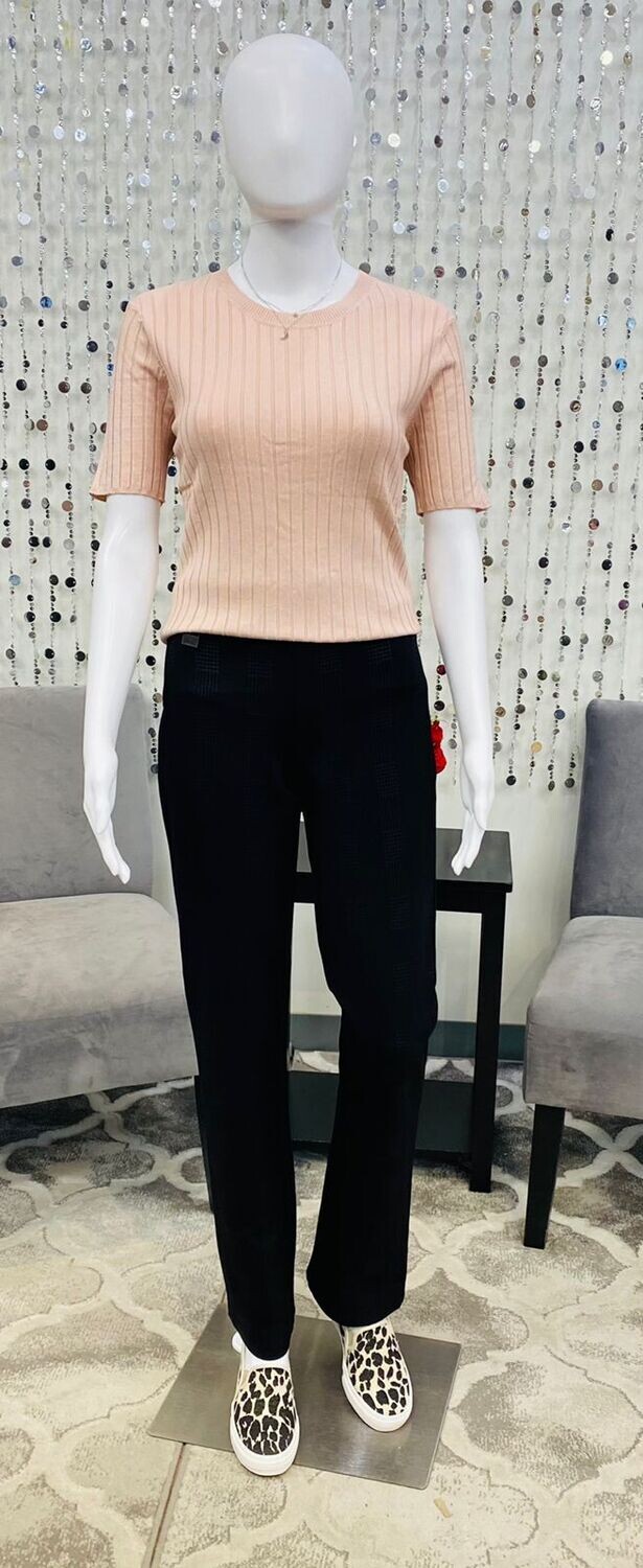 Vivian S/S Fitted Top-Rose Quartz