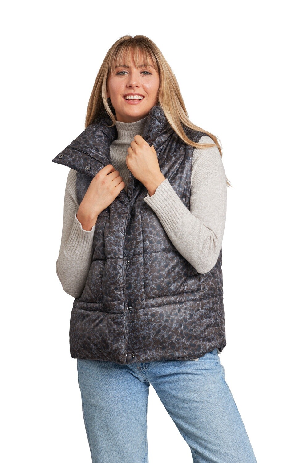 222098 Woven Vest-Black