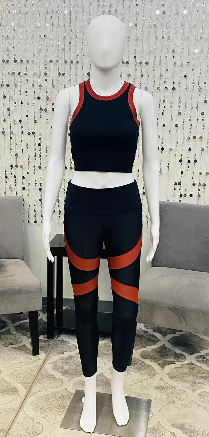 2274 Cadence Legging- Warm Pincecone Combo