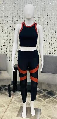 2274 Cadence Legging- Warm Pincecone Combo