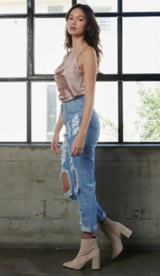 Stella Boyfriend Jeans-Medium Stone