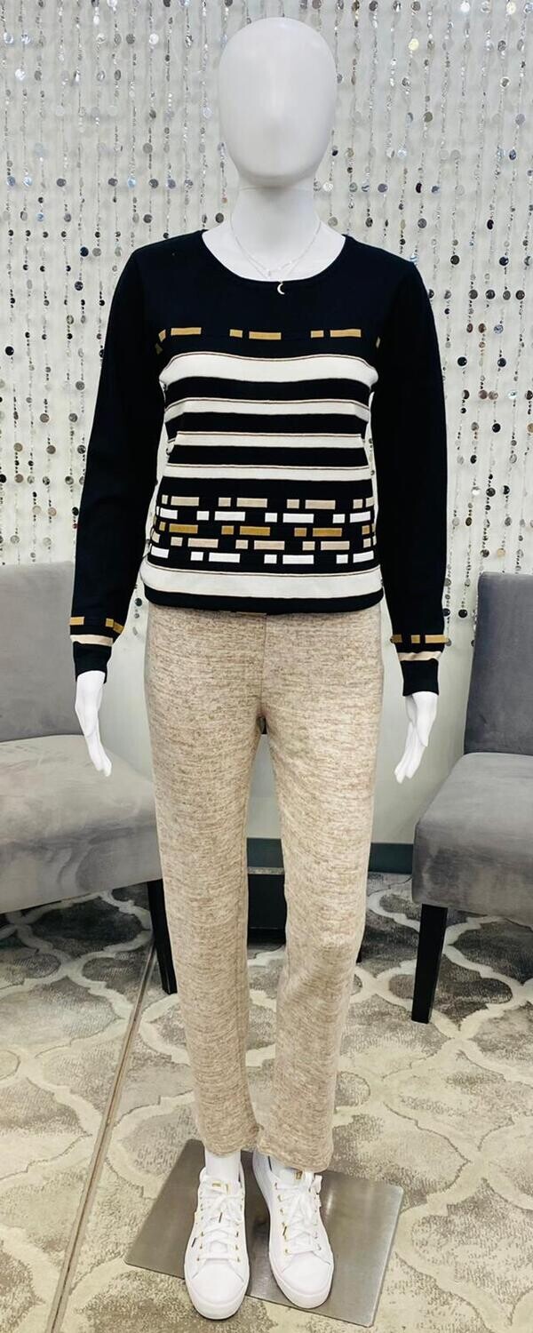 46245 Kleio Pants- Taupe Melange