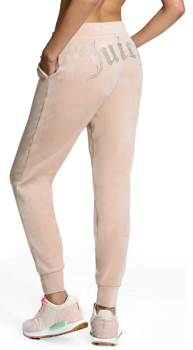 J2FBV101 Velour Jogger- Opal