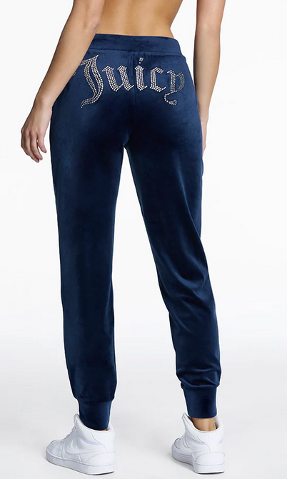 J2FBV101 Velour Jogger- Regal Blue