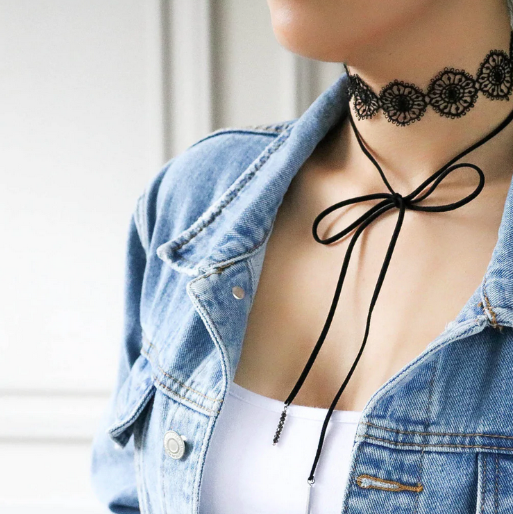 Bordeaux Choker-Black